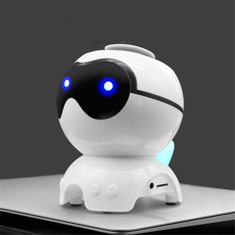 Smart Беспроводной Bluetooth Динамик Робот мини Портативный карты видеокамера