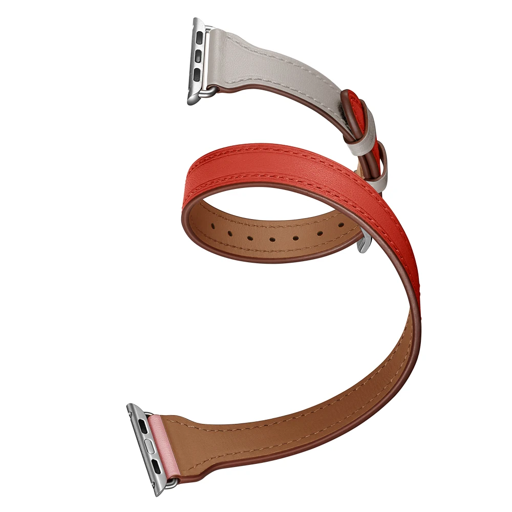 Strap for Apple Watch Band Leather 44mm 38mm Straps 42mm Bands Series iWatch Bracelet 4 3 2 1 | Наручные часы