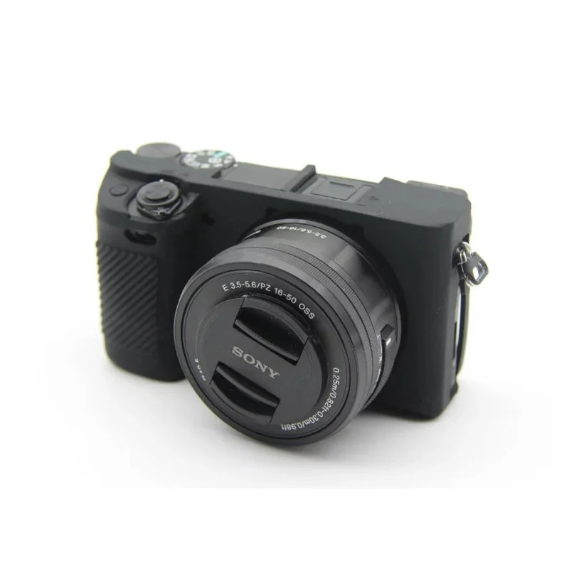 Резиновый силиконовый мягкий чехол для камеры Сумка Sony Alpha A6300 ILCE 6300 A6400 защитный