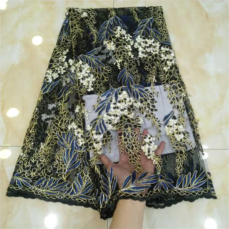 Кружевная ткань в африканском стиле с пайетками персикового цвета фатиновая