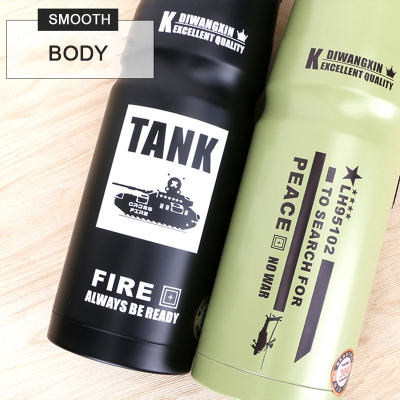 500МЛ/850МЛ Переносная нержавеющая сталь 304 Кружка для путешествий Термос вакуумные фляги для кофе Термосы Водная бутылка на открытом воздухе