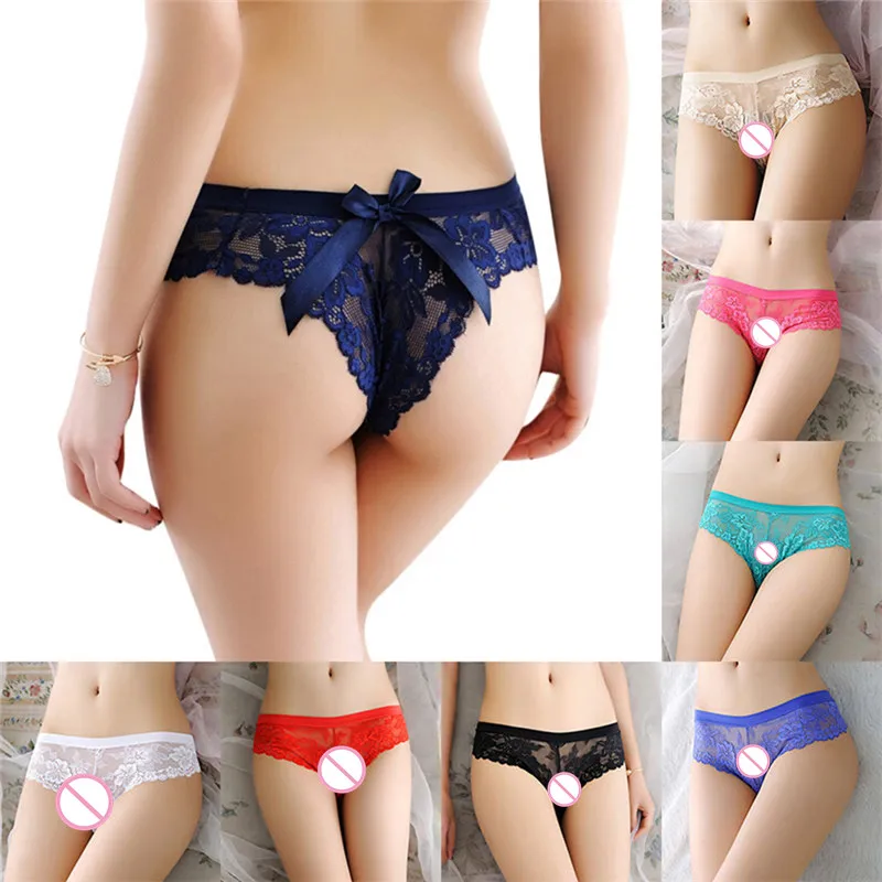 Бесшовные трусики прозрачные кружевное нижнее белье женские стринги