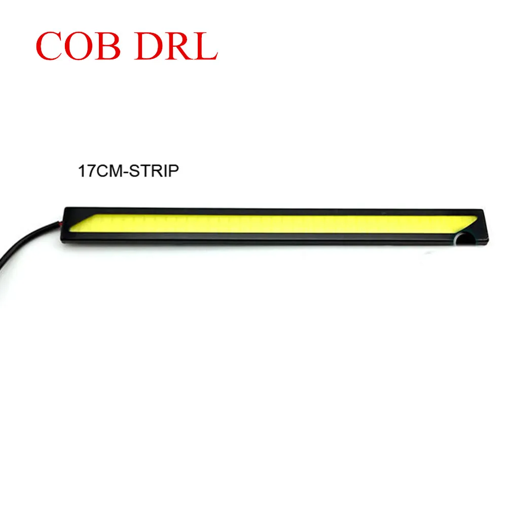 

17 см 12 В 12 Вт дневной ходовой светильник COB дневные ходовые огни светильник s 2 шт./компл. светодиодный налобный фонарь для автомобиля налобный фонарь DRL автомобильный светильник
