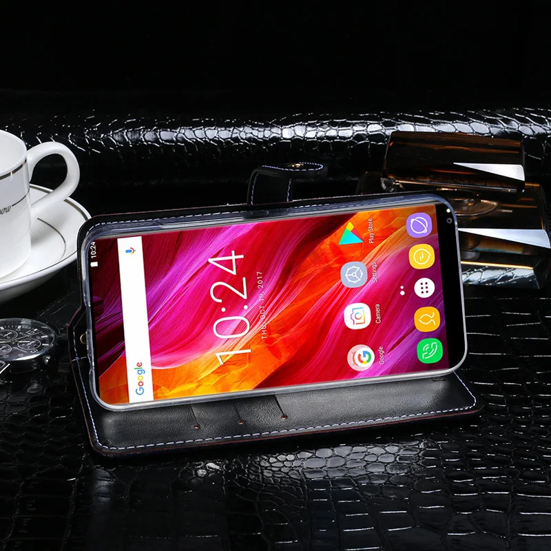 For Oukitel Mix 2 Case 5.99 inch Crocodile Grain Design Magnetic Flip PU Leather Wallet for MIX2 Phone Bags Cover | Мобильные