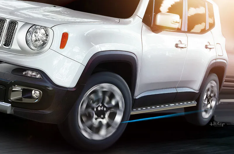 Самая горячая Беговая доска боковой шаг nerf бар для Jeep Renegade, высокое качество алюминия, низкая цена, может загрузка 230кг. Азия