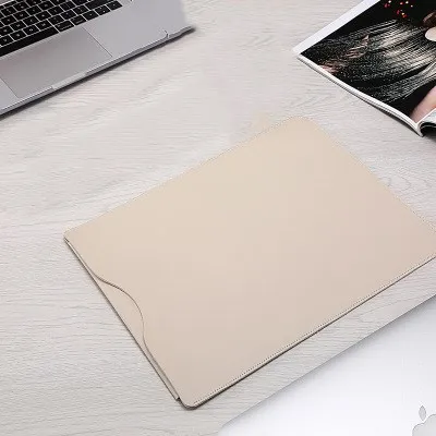 apricot Для Macbook Air Retina11 12 13 15 15,4 чехол из искусственной кожи для ноутбука сумка для Xiaomi Pro 15,6 чехол для 13,5 для ноутбука - Цвет: apricot
