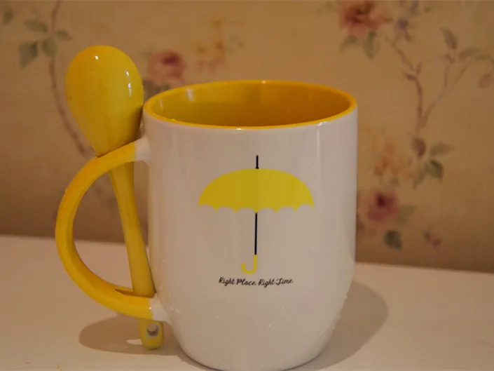 Новая Качественная керамическая кофейная кружка с ложкой как я встретил вашу