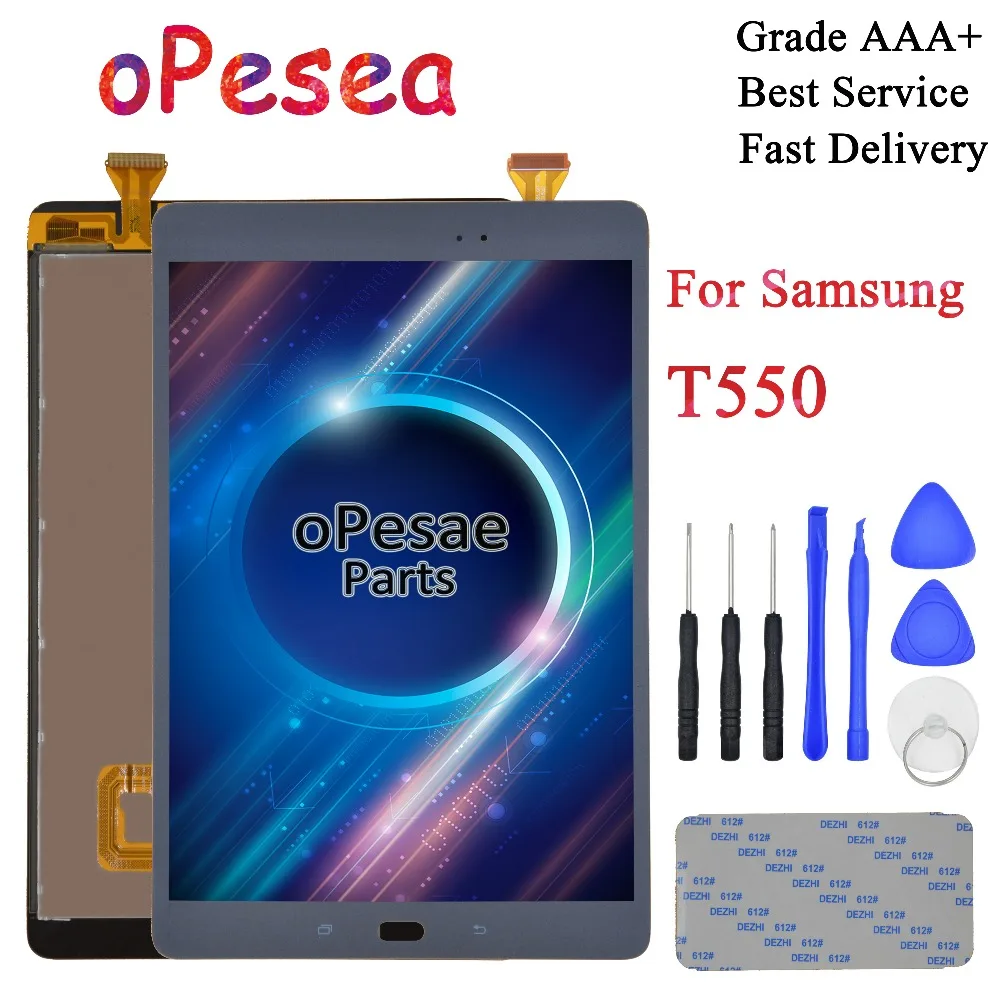 OPesea для Samsung Galaxy Tab A 9 7 SM-T550 SM-T555 T550 T551 T555 сенсорный экран дигитайзер панель