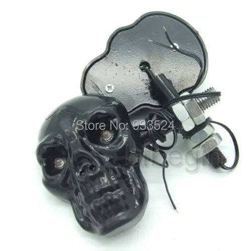 2 шт. универсальные поворотники для мотоцикла с черепом |