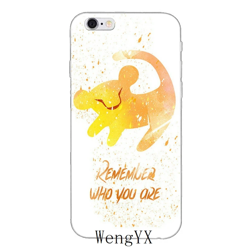 Сверхтонкий Мягкий чехол из ТПУ с изображением короля льва Simba для iPhone 4, 4S, 5, 5S, 5c, SE, 6, 6s, 7, 8 plus, X, XR, XS Max
