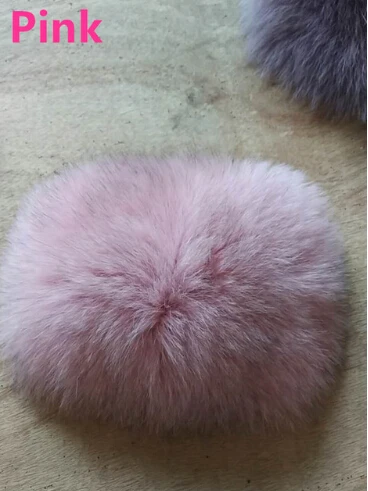 Pink FURSARCAR новая куртка из натурального меха женская зимняя шуба из лисьего меха Роскошная теплая Модная саржевая дизайнерская короткая подлинный натуральных мех куртка - Цвет: Pink