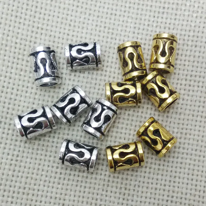 Tupe разделитель кисточка кожаный шнур Ранняя Цветочная филигранная трубка бусины