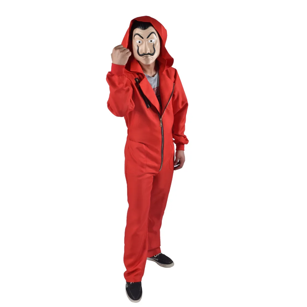 Высокое качество La Casa De Papel Salvador Dali костюм для косплея Хэллоуина S 2XL с