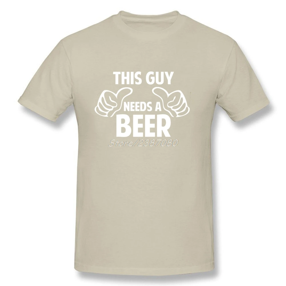  И This Guy Needs A Beer Детская Хлопковая футболка с короткими рукавами и большими