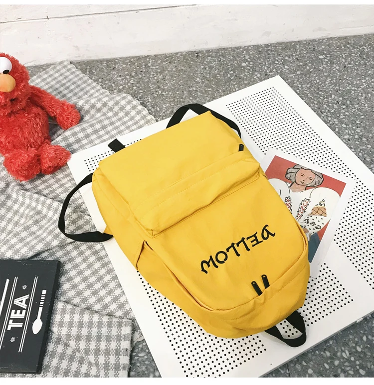 Модный рюкзак, Холщовый женский рюкзак с буквенным принтом, рюкзак Mochilas, женская школьная сумка для девочки-подростка, сумка через плечо, рюкзак