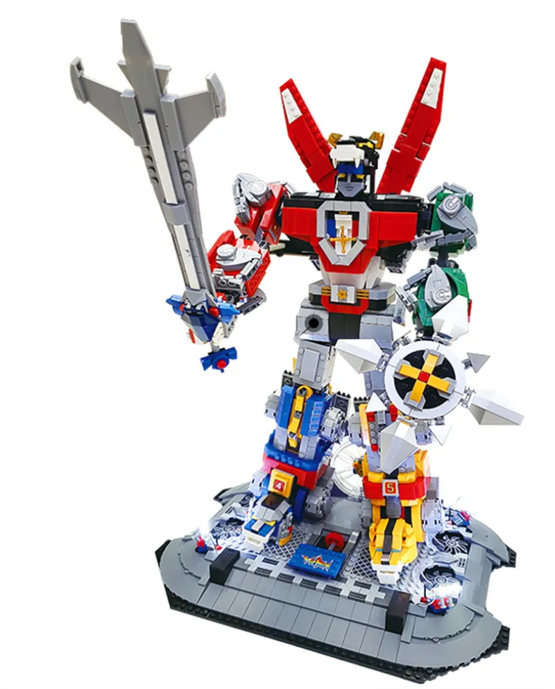 Зеленый 2600 шт. новые идеи серии Voltron Defender of The Universe строительные блоки кирпичи игрушки для мальчиков подарки совместимы с - Цвет: Зеленый