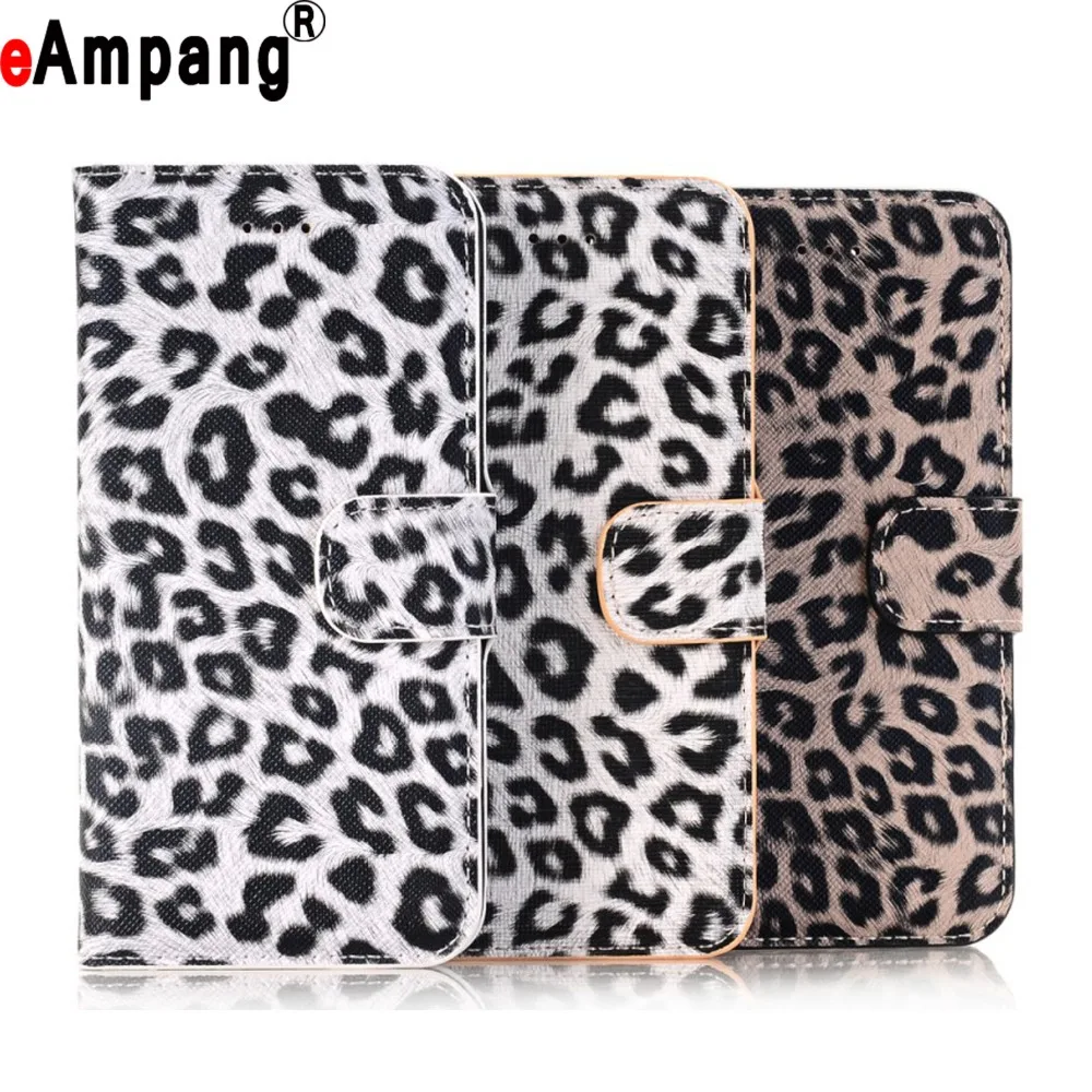 Для Samsung Galaxy Note 3 4 кожаный чехол PU Leopard флип телефона для Mega 6.3 I9200 Примечание Smart Case |