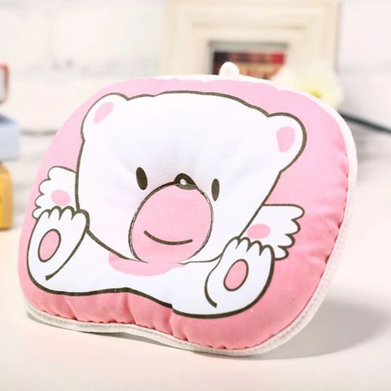 Подушка с рисунком медведя для новорожденных подушка сна защитой от плоской