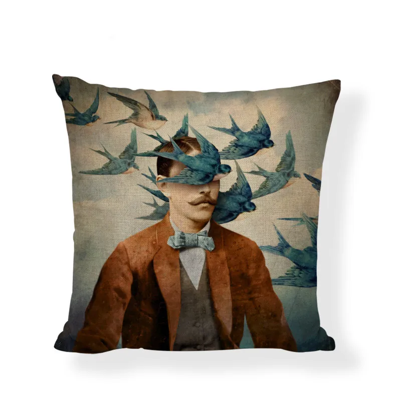 Личность персонажи узор Чехлы для подушек элегантная длинная юбка личность