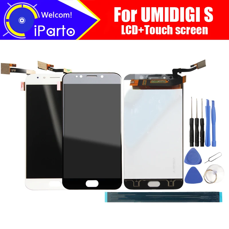 5 дюймов UMIDIGI S ЖК-дисплей + кодирующий преобразователь сенсорного экрана в сборе
