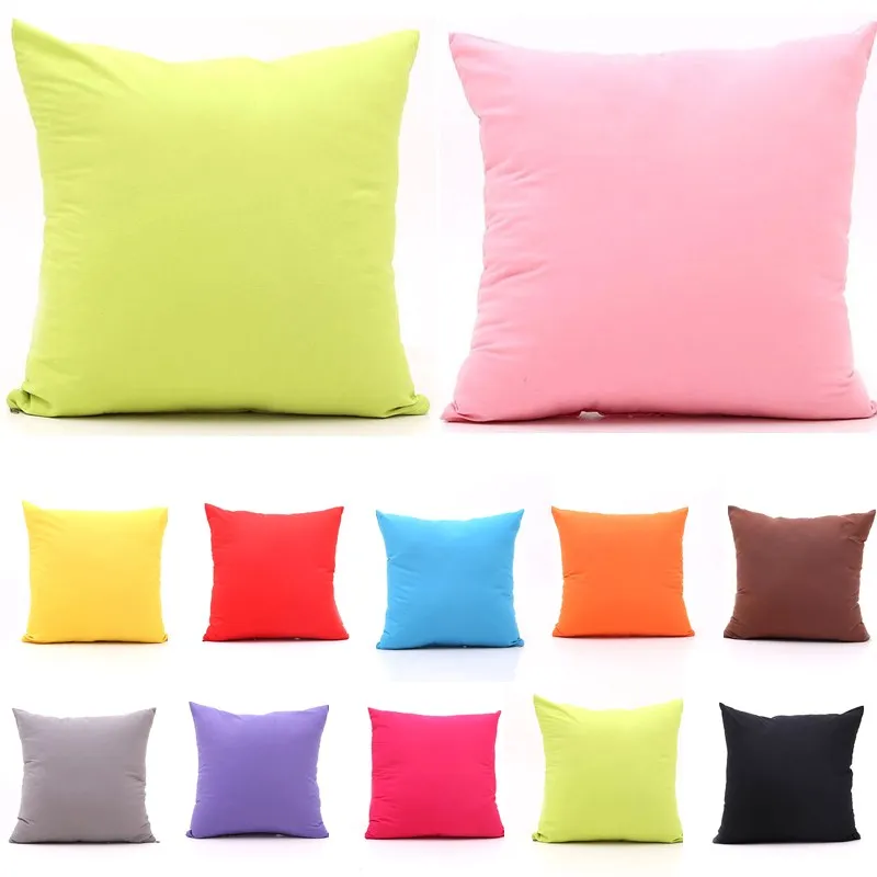 1 шт. 45*45 см полиэстер одноцветное Цвет мягкие Пледы Подушки Детские Чехлы для