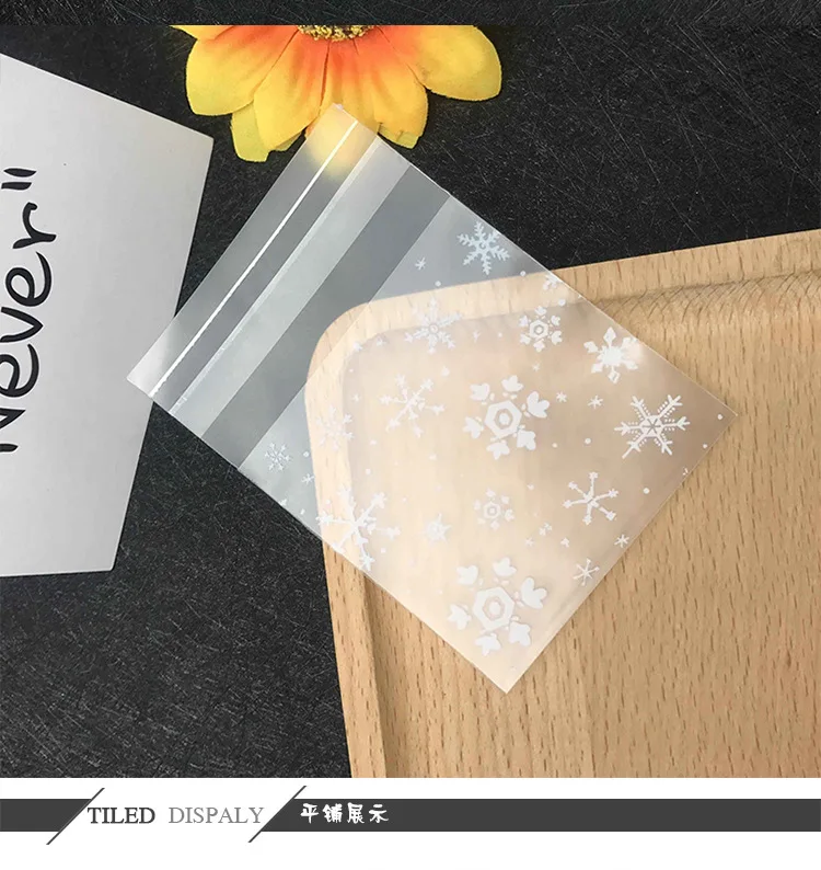 100 шт. упаковка для конфет еды белый снег который измельчается непрозрачная