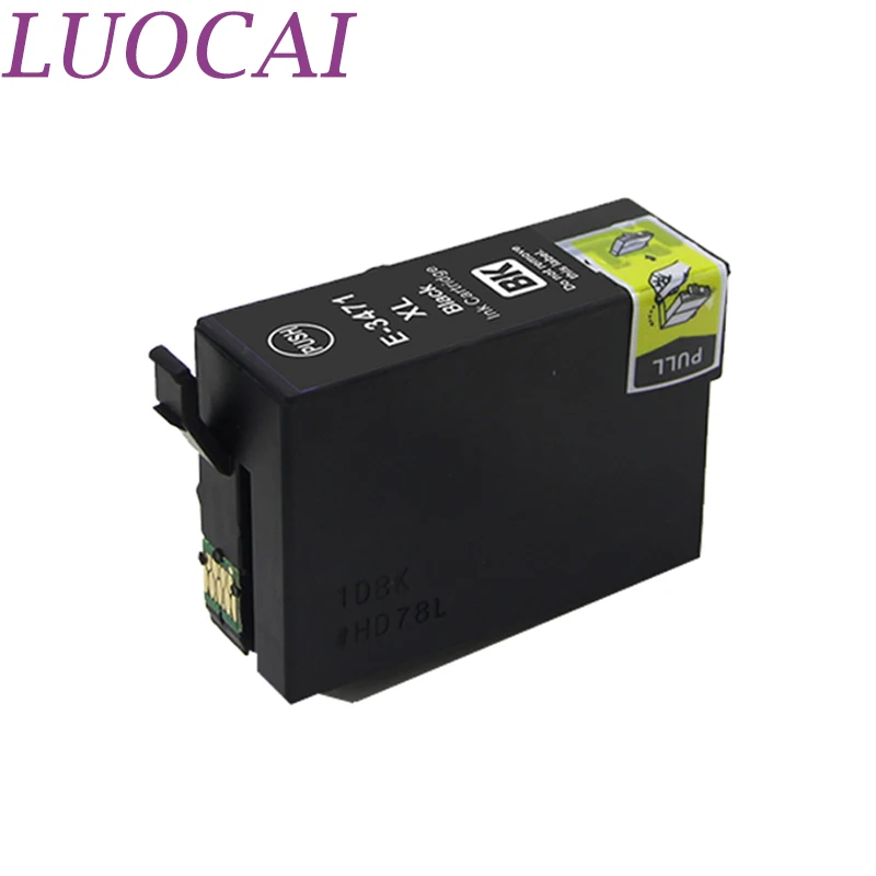 Чернильный картридж LuoCai совместимый с Epson 34XL T3471 T3472 T3473 T3474 для WorkForce Pro WF-3725DWF 3720DWF