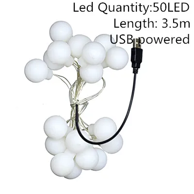 USB powered 50led Строка светильник сказочные бальные костюмы 50 100 светодиодный Батарея usb мини светодиодный прозрачный Медь светильник для держащих букет невесты на свадьбе, для отдыха и вечеринок рождественские украшения - Испускаемый цвет: USB powered 50led