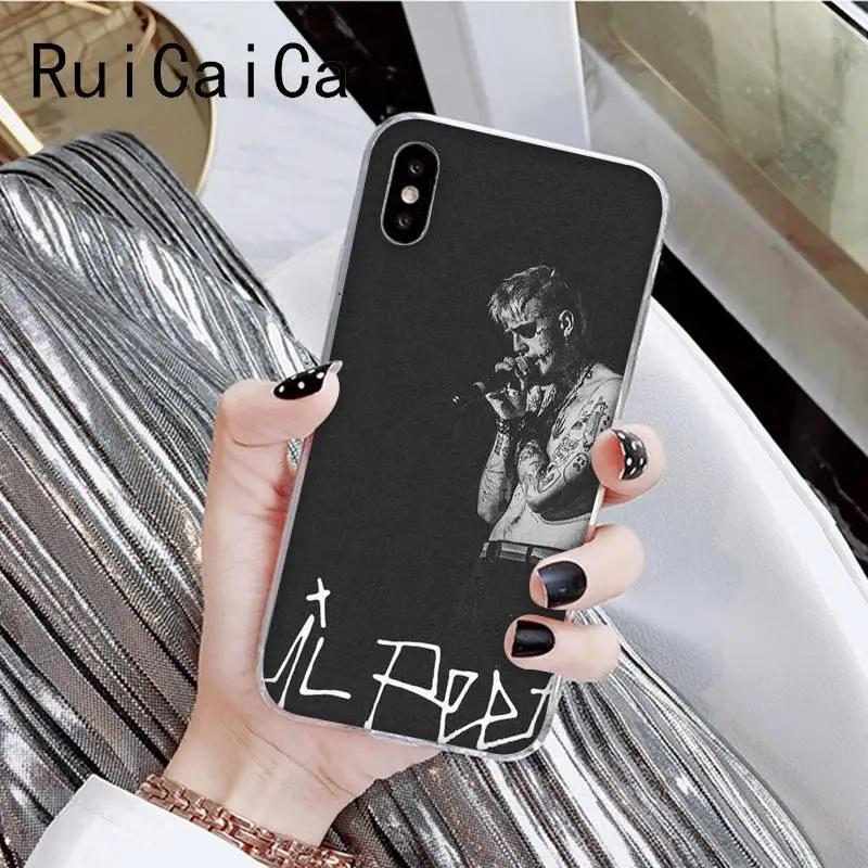 A7 RuiCaiCa Lil Peep популярное эстетическое забавное искусство модный телефон для iPhone8 7 6 6S Plus X XSMAX 5 5S SE XR 10 11 11pro 11promax - Цвет: A7