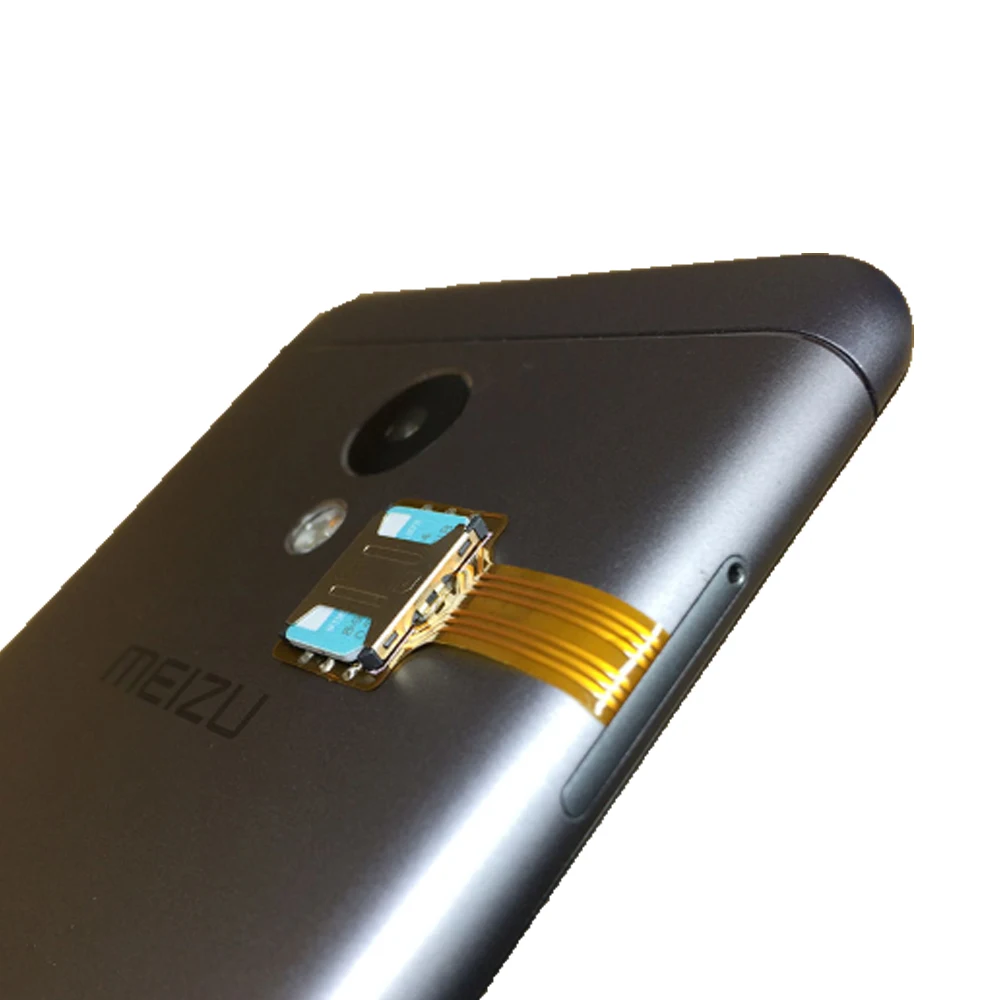 Гибридный двойной адаптер Micro SD для двух SIM карт Android расширитель 2 Nano Xiaomi Redmi