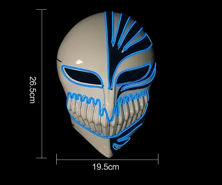 Три режима освещения EL Wire Ghost Mask новинка светодиодная маска череп скелет