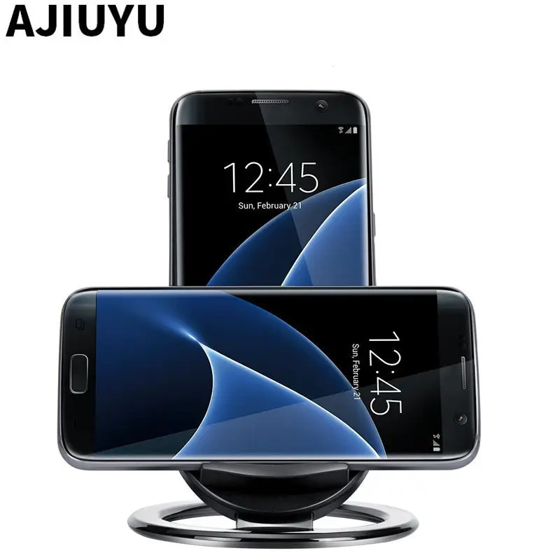 Беспроводное зарядное устройство AJIUYU для Samsung Galaxy S6 edge + S 6 беспроводное Note 5 7 Note5