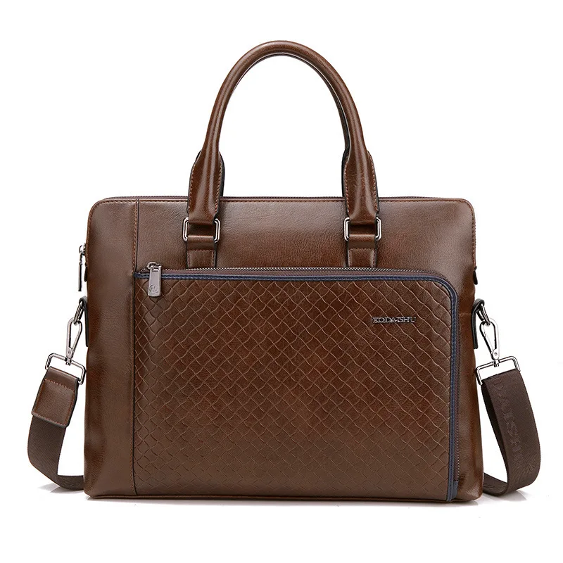 Новинка мужской портфель из искусственной кожи винтажная брендовая роскошная