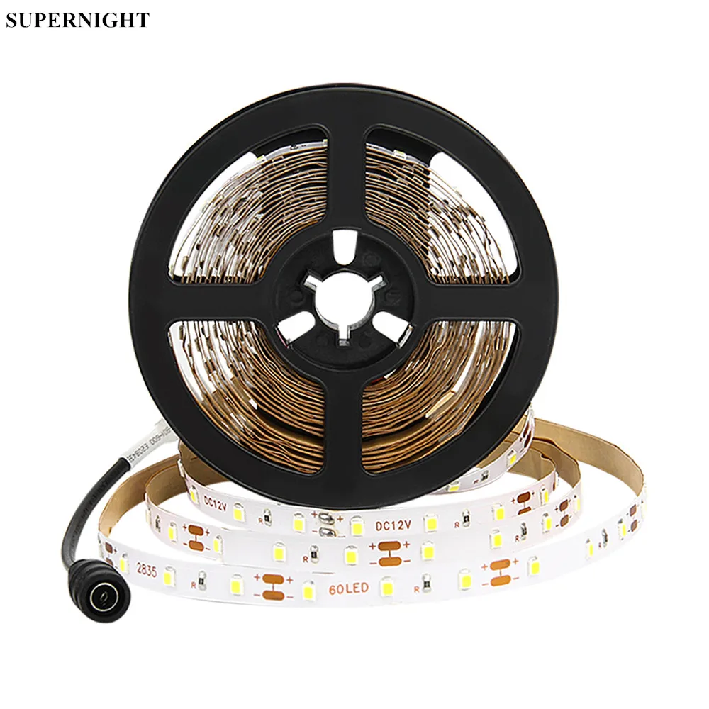 SuperNight 2835 дневной белый Светодиодные ленты 5 м 60 светодиодный s/M DC 12 V гибкая лента