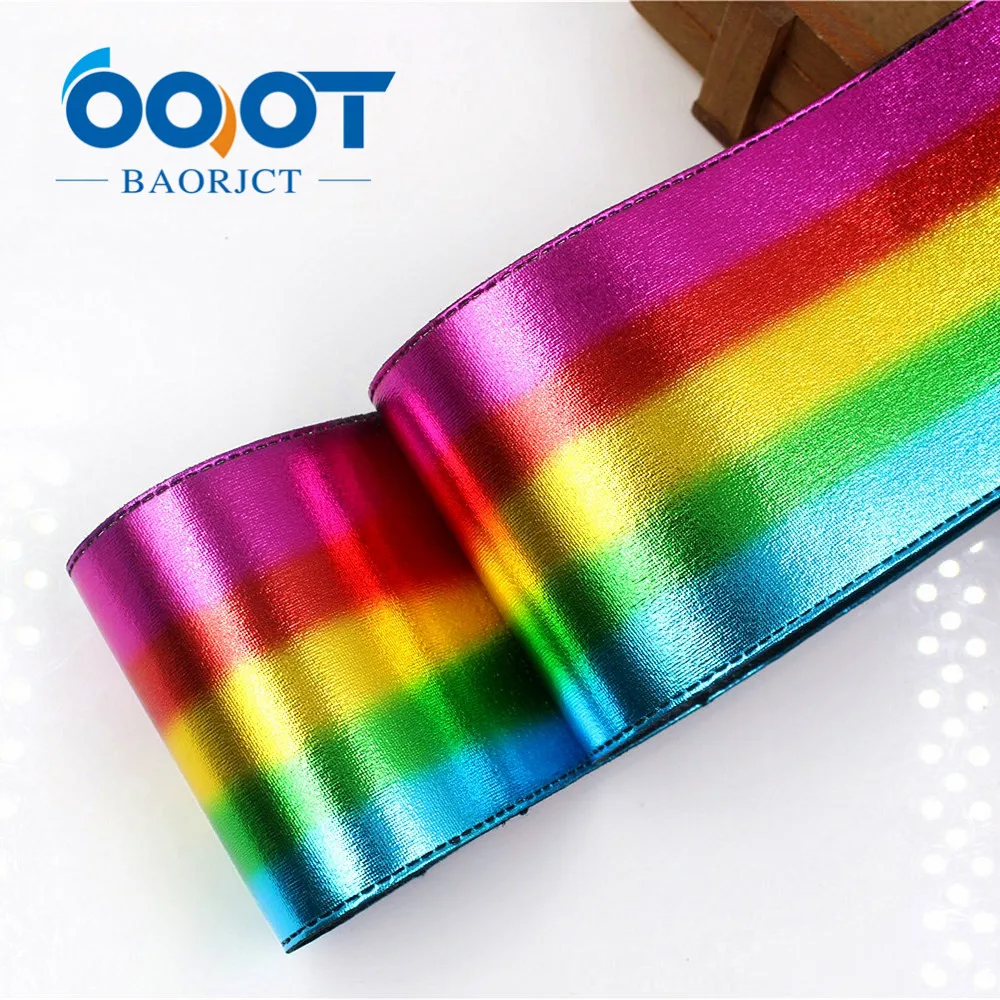 OOOT BAORJCT G-18930-1271, 75 мм, 2 ярдов цветные бронзовые ленты, подарочная упаковка, аксессуары для одежды, свадебные материалы для украшения