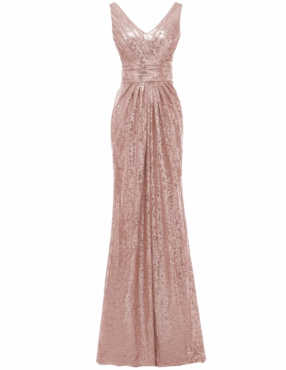 Solovedress вечернее платье без рукавов цвета шампанского трапециевидной формы с
