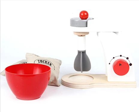 Wooden Blender Детские деревянные ролевые игровые наборы, Имитационные тостеры, хлебопечка, Кофеварка, блендер, набор для выпечки, игровой деревянный миксер, кухонная ролевая игрушка - Цвет: Wooden Blender