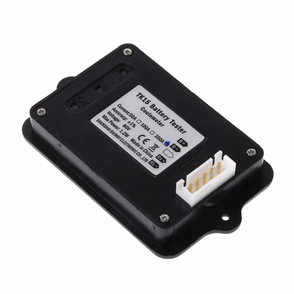 

80V 350A TK15 Precision Battery Tester for LiFePO Coulomb Counter LCD Coulometer Tester Tools11