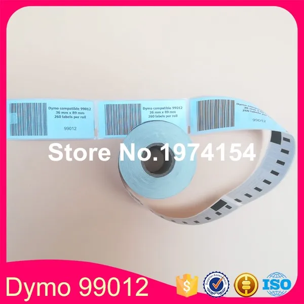 Ярлыки для принтера 35 шт. ярлыки 99012 непрерывные 89X36 мм DYMO 9012 совместимые рулоны