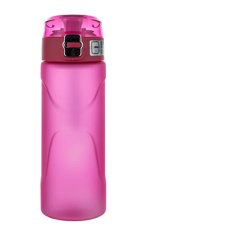 Red Fashion Simple water bottle Travel hiking office camping Leakproof portable kettle Sport student plastic kettle kid water bottle - Цвет: Red