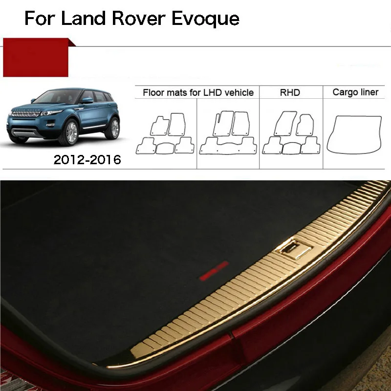 

Nylon Fabric Washable Car Trunk Cargo Liner Carpet Mats For Land Rover Evoque 2012-2016