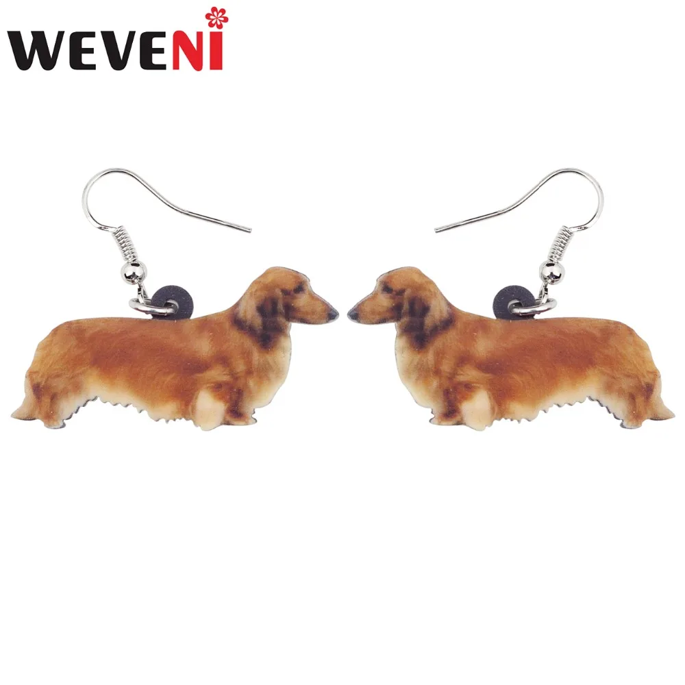 WEVENI акриловые Мультяшные женские ювелирные изделия с длинными подвесками в виде