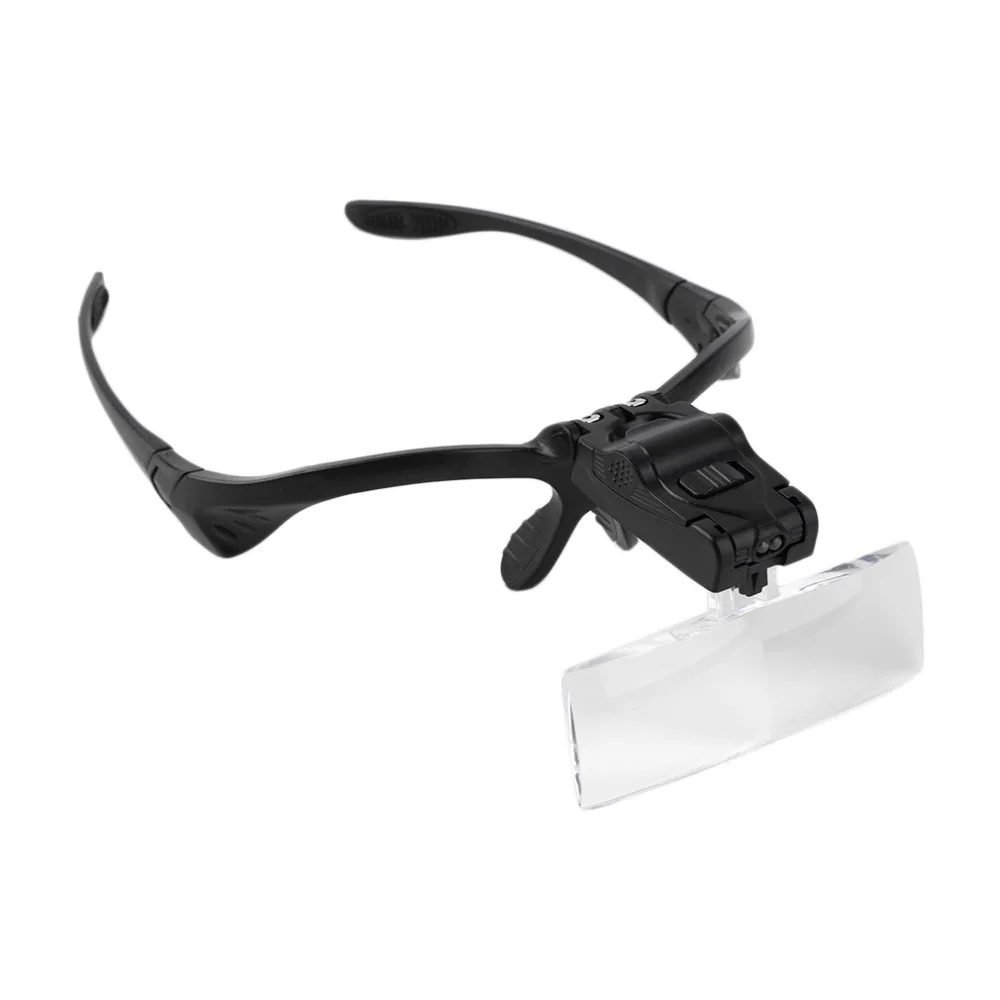 5X объектив Регулируемая Лупа на голову увеличительное стекло лупа с