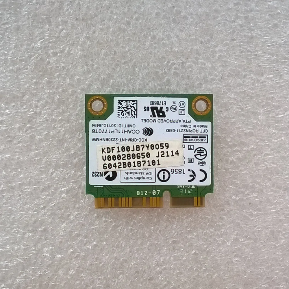 Intel Centrino Wireless N 2230 + Bt4.0 WiFi карта 2230BNHMW P/N: PA500U 1MPC|intel centrino wireless-n 2230|wireless-n 2230wifi card |