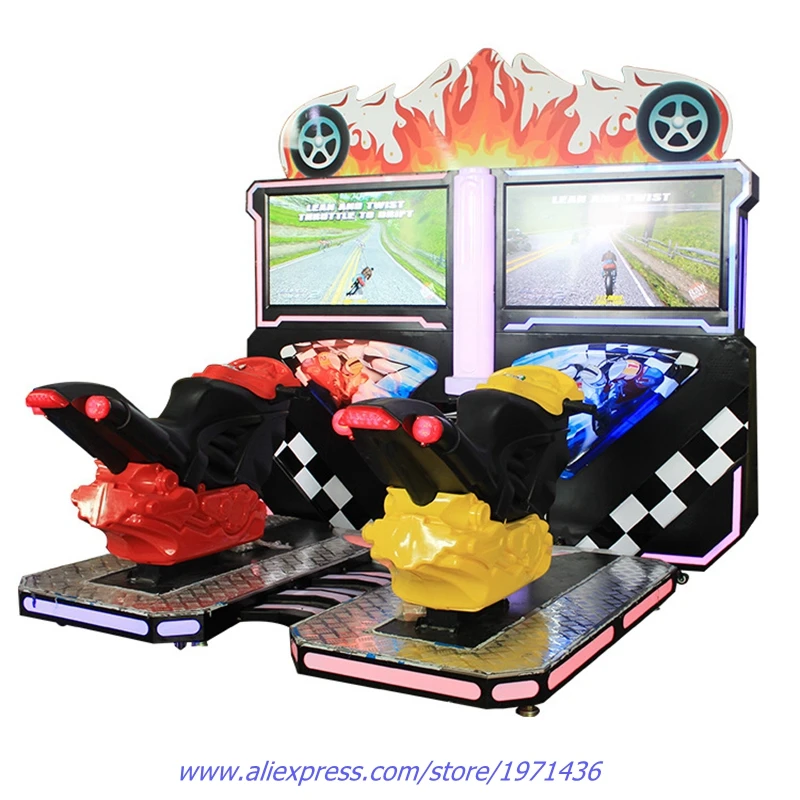 Развлекательный аппарат работающий от монет симулятор 3D Drift Moto вождение