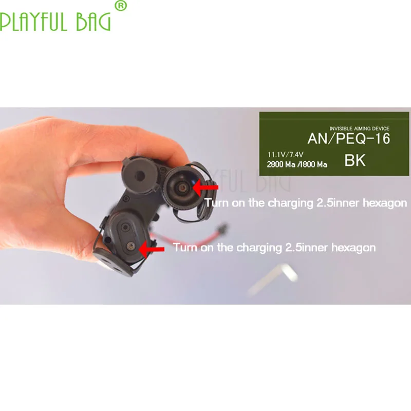UMP45 водяной пулемет Передняя литиевая батарея коробка PEQ16 последовательные электрические модификации UMP45 аксессуары нейлон материал M13