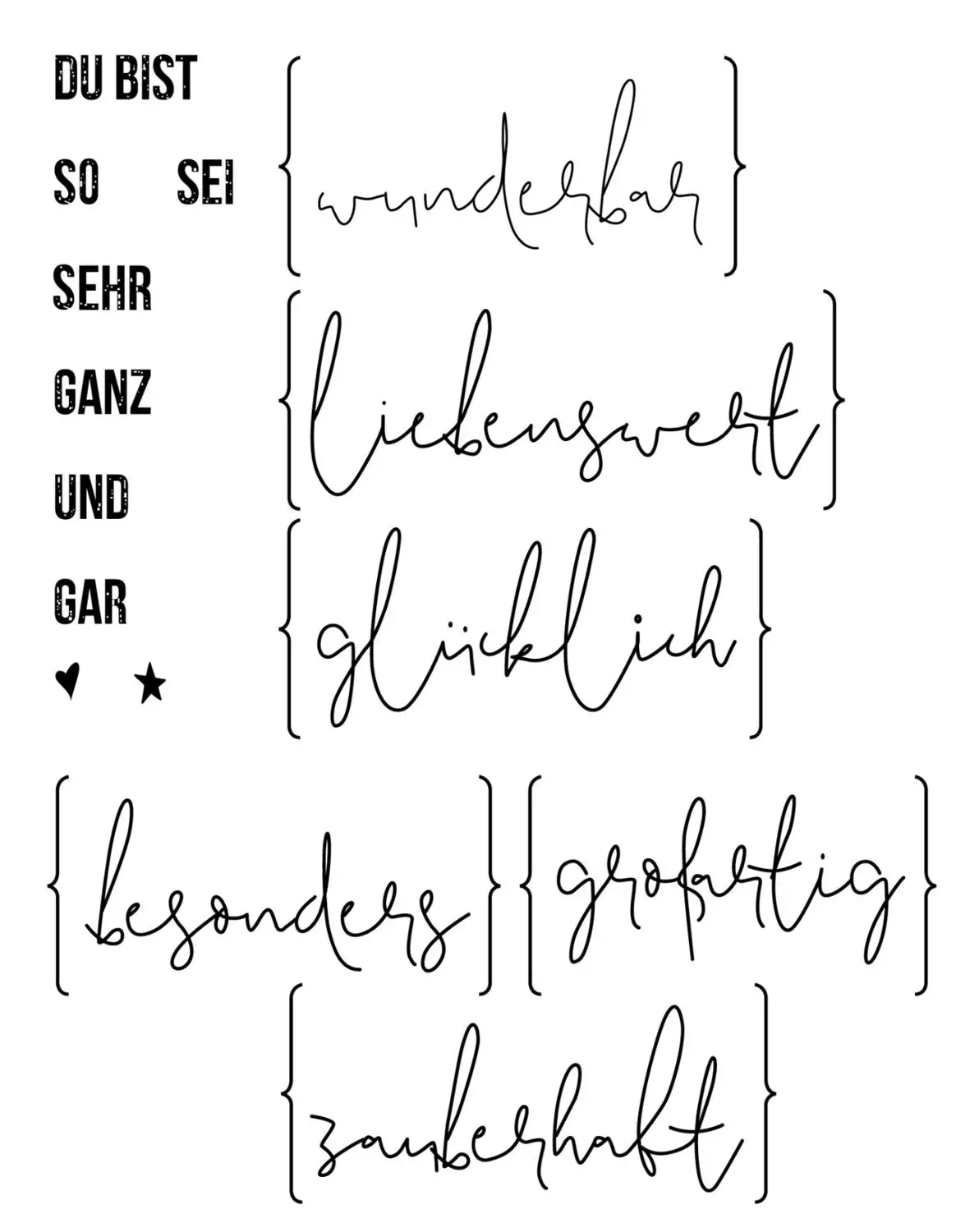 Прозрачный штамп немецкий DIY альбом для скрапбукинга карты Бумага Ремесло