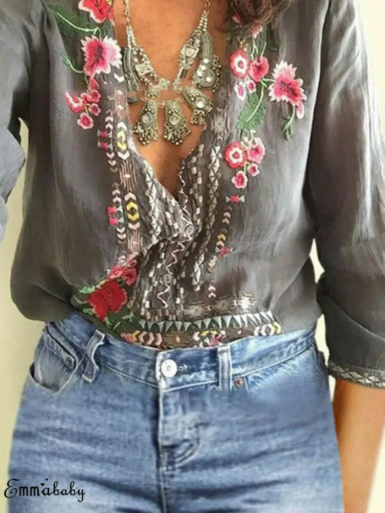 Новая горячая распродажа большой Размеры Boho Для женщин с цветочным узором летнее