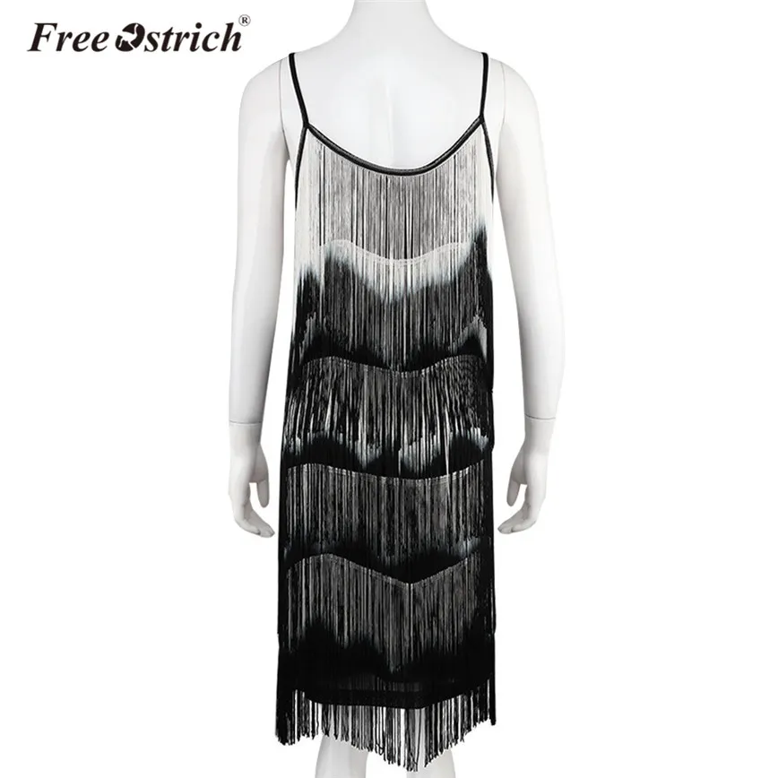 Бесплатная доставка страусиные платья модное платье с кисточками женское