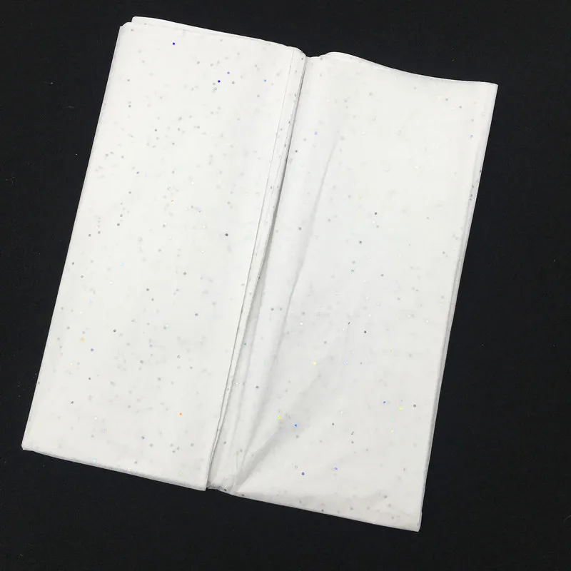 Glitter-white 10 листов/мешок 50X66 см Цветок бумага обертывание двухсторонняя блестящая Крафтовая бумага DIY подарок для детей складной ручной работы декор для торжества из бумаги - Цвет: Glitter-white
